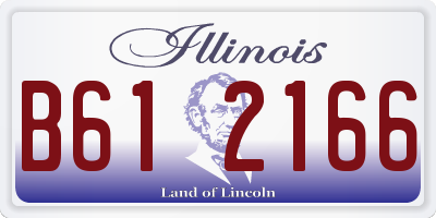 IL license plate B612166