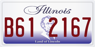 IL license plate B612167