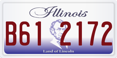 IL license plate B612172