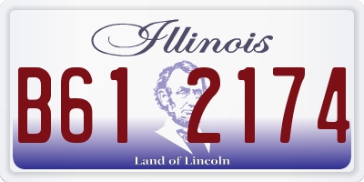 IL license plate B612174