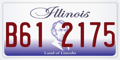 IL license plate B612175