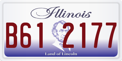 IL license plate B612177