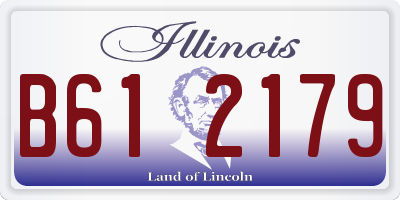 IL license plate B612179