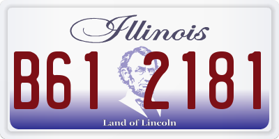 IL license plate B612181