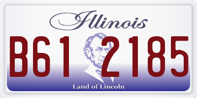 IL license plate B612185