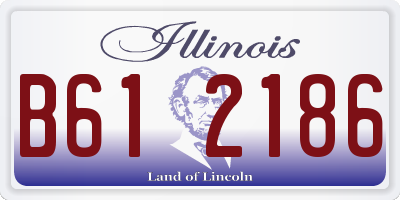 IL license plate B612186