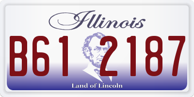 IL license plate B612187