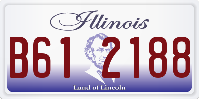 IL license plate B612188