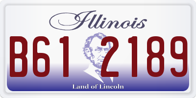 IL license plate B612189