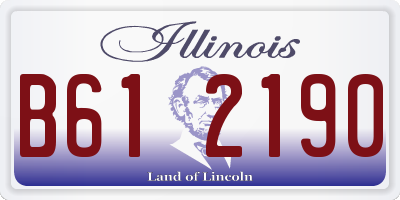 IL license plate B612190