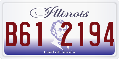 IL license plate B612194