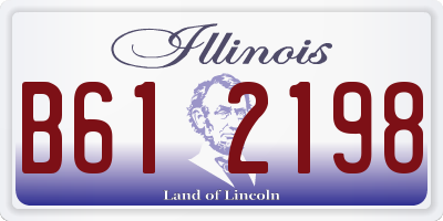 IL license plate B612198