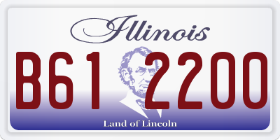 IL license plate B612200