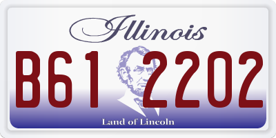 IL license plate B612202