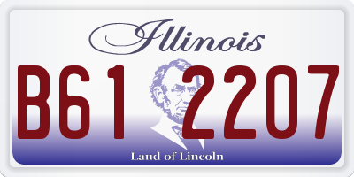 IL license plate B612207