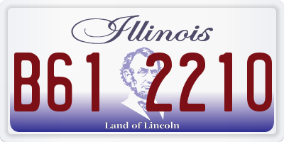IL license plate B612210