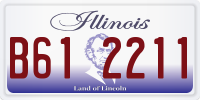 IL license plate B612211