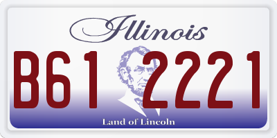IL license plate B612221