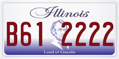 IL license plate B612222