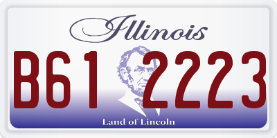 IL license plate B612223