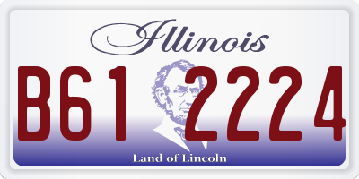 IL license plate B612224