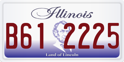 IL license plate B612225