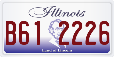 IL license plate B612226