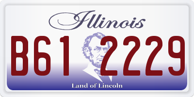 IL license plate B612229