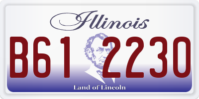 IL license plate B612230