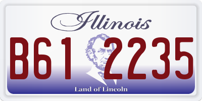 IL license plate B612235