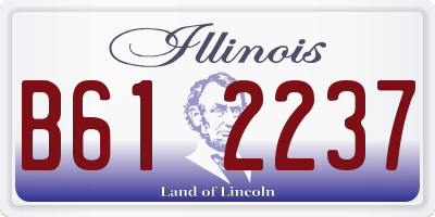 IL license plate B612237
