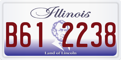 IL license plate B612238