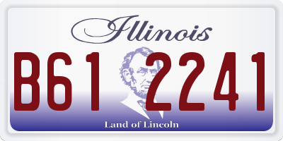 IL license plate B612241