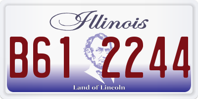 IL license plate B612244
