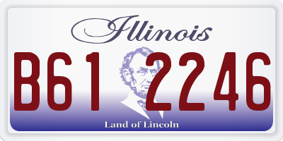 IL license plate B612246