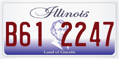 IL license plate B612247