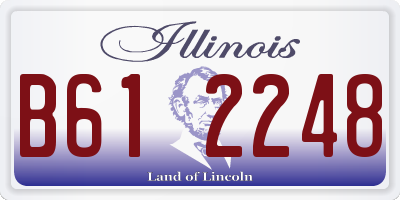 IL license plate B612248