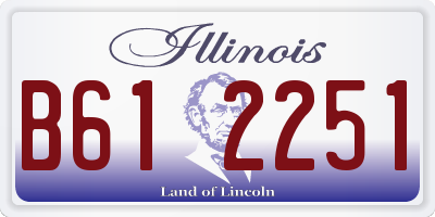 IL license plate B612251