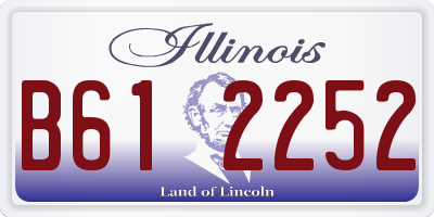 IL license plate B612252