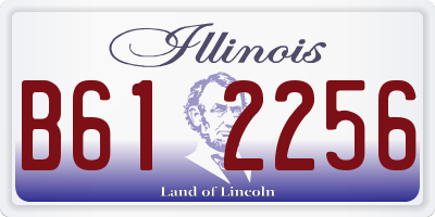 IL license plate B612256