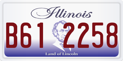 IL license plate B612258