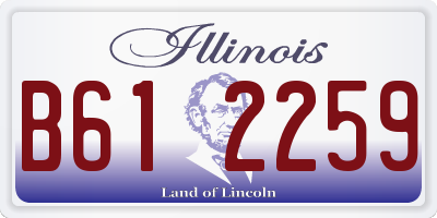 IL license plate B612259