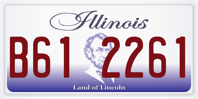 IL license plate B612261