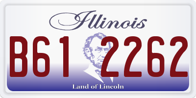 IL license plate B612262