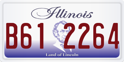 IL license plate B612264