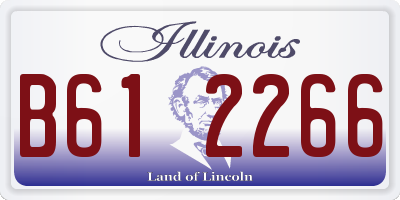 IL license plate B612266