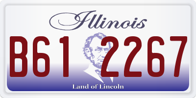 IL license plate B612267