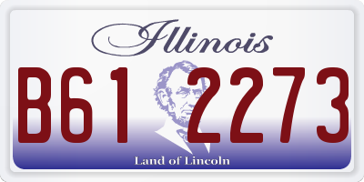 IL license plate B612273