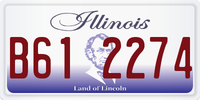 IL license plate B612274