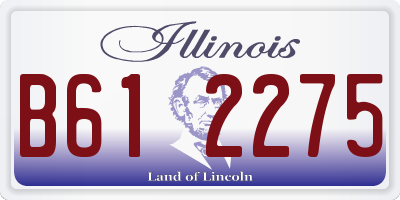 IL license plate B612275
